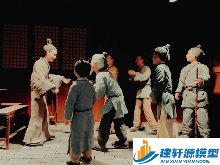 施秉喻侃压粮饷军场景